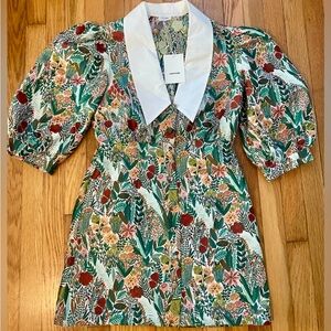 Aureum floral collared dress. Size Small